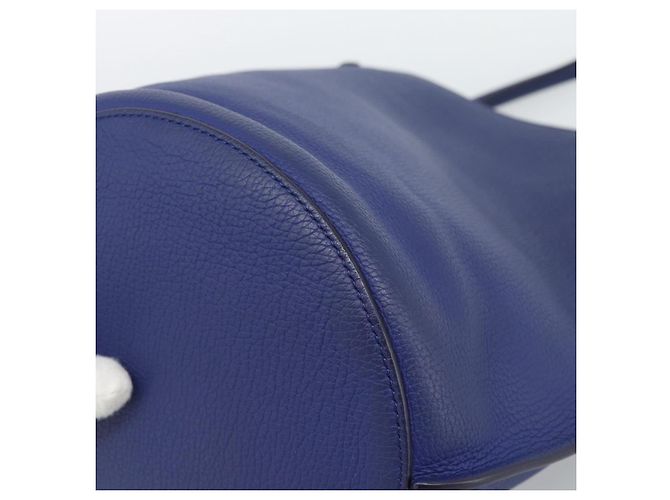 Céline Borsa CELINE in pelle blu argento Auth ar14019A - vista 15