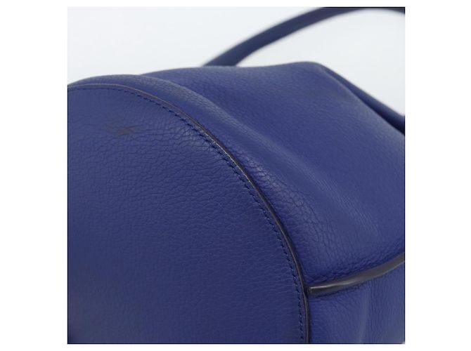 Céline Borsa CELINE in pelle blu argento Auth ar14019A - vista 9