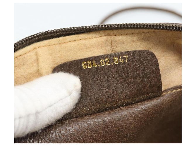 Borsa GUCCI GG Supreme Web Sherry Line PVC Beige Oro 904 02 047 Auth 189958 D'oro - vista 12