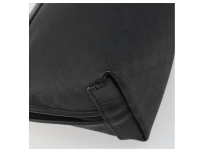 Clutch GUCCI Micro GG Supreme in PVC Nero Oro 014 58 0198 Auth mr2532 D'oro - vista 16