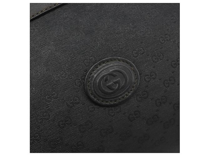 Clutch GUCCI Micro GG Supreme in PVC Nero Oro 014 58 0198 Auth mr2532 D'oro - vista 17