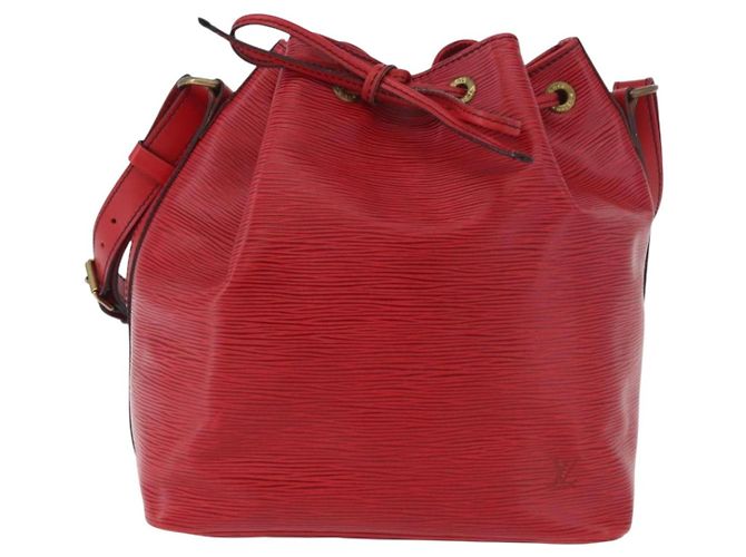 Bolso de Hombro LOUIS VUITTON Epi Petit Noe Rojo M44107 LV Auth 189163 Roja - vista 13