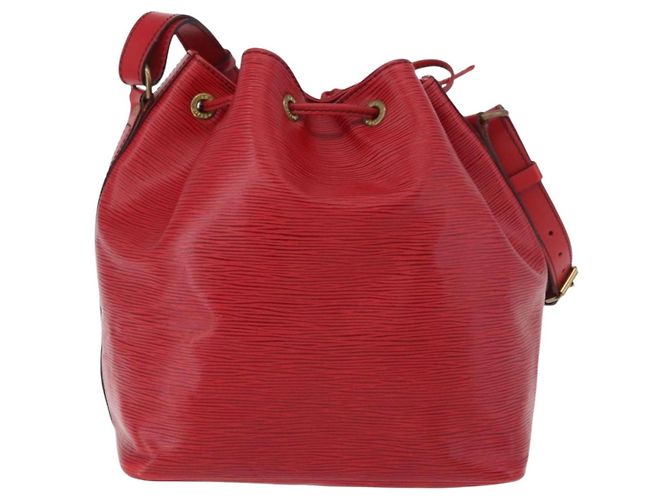 Bolso de Hombro LOUIS VUITTON Epi Petit Noe Rojo M44107 LV Auth 189163 Roja - vista 2