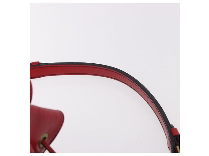 Bolso de Hombro LOUIS VUITTON Epi Petit Noe Rojo M44107 LV Auth 189163 Roja - vista 8