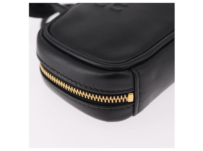 Charm per borsa Miu Miu Matelasse in pelle nera e oro Auth 188997M Nero D'oro - vista 14