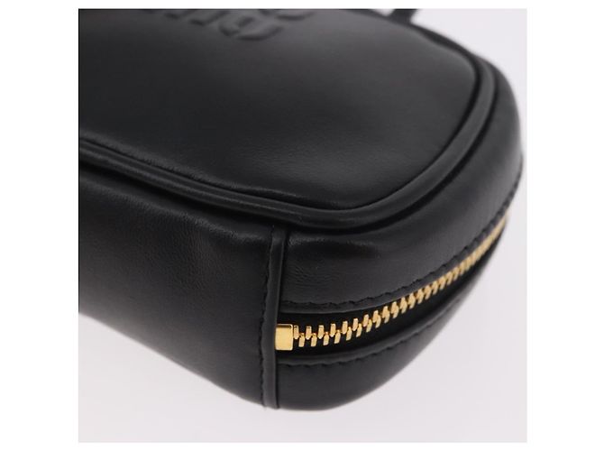 Charm per borsa Miu Miu Matelasse in pelle nera e oro Auth 188997M Nero D'oro - vista 15
