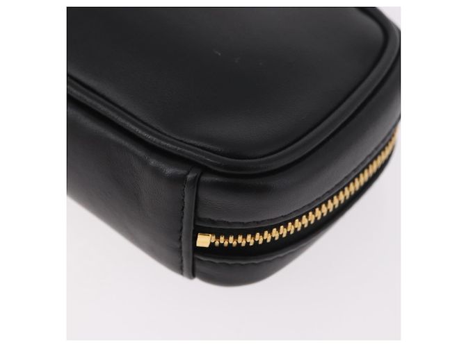 Charm per borsa Miu Miu Matelasse in pelle nera e oro Auth 188997M Nero D'oro - vista 17