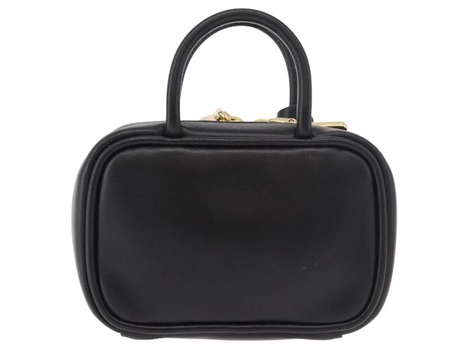 Charm per borsa Miu Miu Matelasse in pelle nera e oro Auth 188997M Nero D'oro - vista 2
