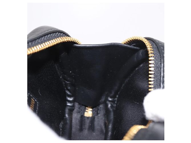 Charm per borsa Miu Miu Matelasse in pelle nera e oro Auth 188997M Nero D'oro - vista 20
