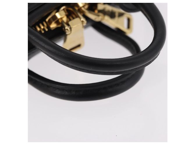 Charm per borsa Miu Miu Matelasse in pelle nera e oro Auth 188997M Nero D'oro - vista 7