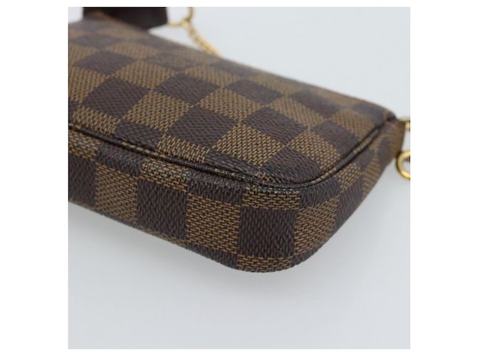 LOUIS VUITTON Damier Ebene Mini Pochette Accessoires Tasche N58009 Auth BA13778A - Ansicht 15