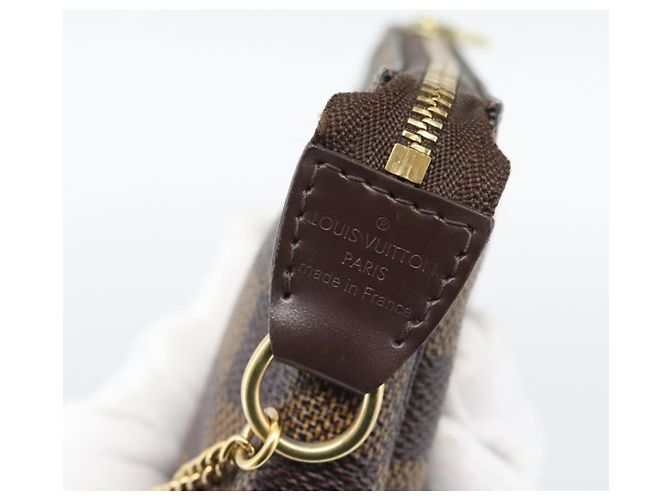 LOUIS VUITTON Damier Ebene Mini Pochette Accessoires Tasche N58009 Auth BA13778A - Ansicht 17