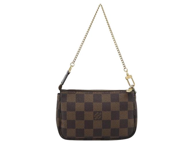 LOUIS VUITTON Damier Ebene Mini Pochette Accessoires Tasche N58009 Auth BA13778A - Ansicht 2