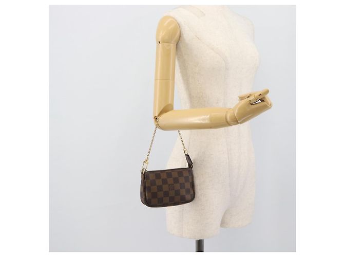 LOUIS VUITTON Damier Ebene Mini Pochette Accessoires Tasche N58009 Auth BA13778A - Ansicht 21