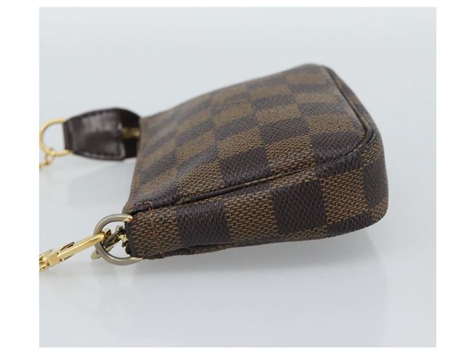LOUIS VUITTON Damier Ebene Mini Pochette Accessoires Tasche N58009 Auth BA13778A - Ansicht 3
