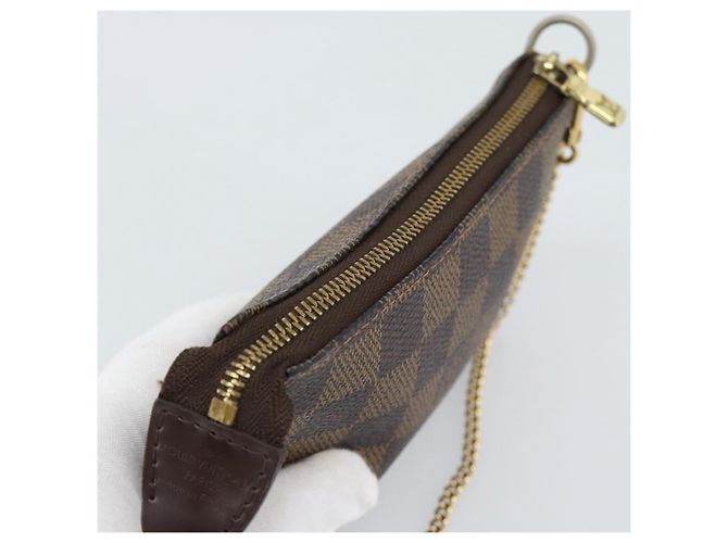 LOUIS VUITTON Damier Ebene Mini Pochette Accessoires Tasche N58009 Auth BA13778A - Ansicht 6