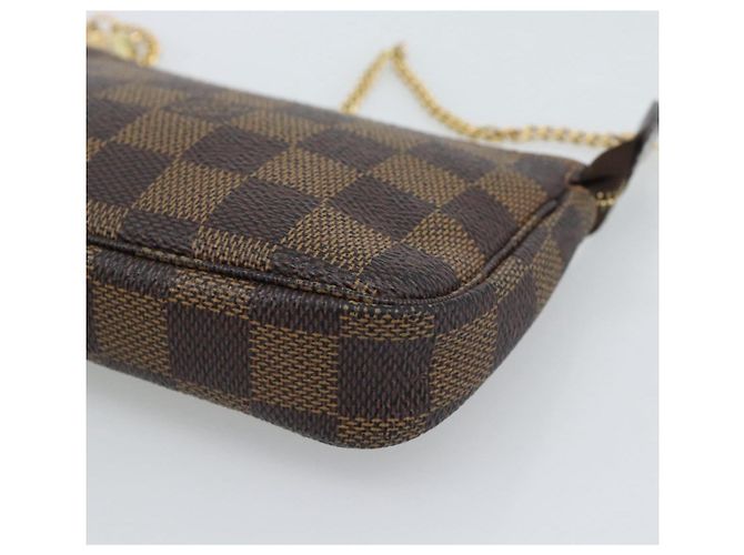 LOUIS VUITTON Damier Ebene Mini Pochette Accessoires Tasche N58009 Auth BA13778A - Ansicht 9