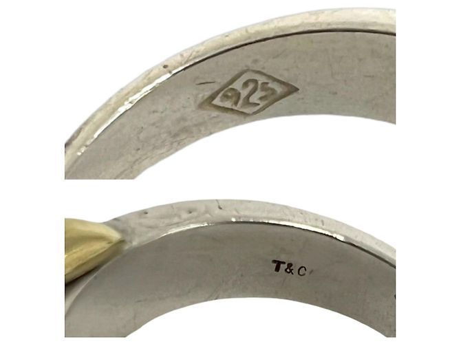 Tiffany & Co. Signature Ring Silber Golden - Ansicht 3