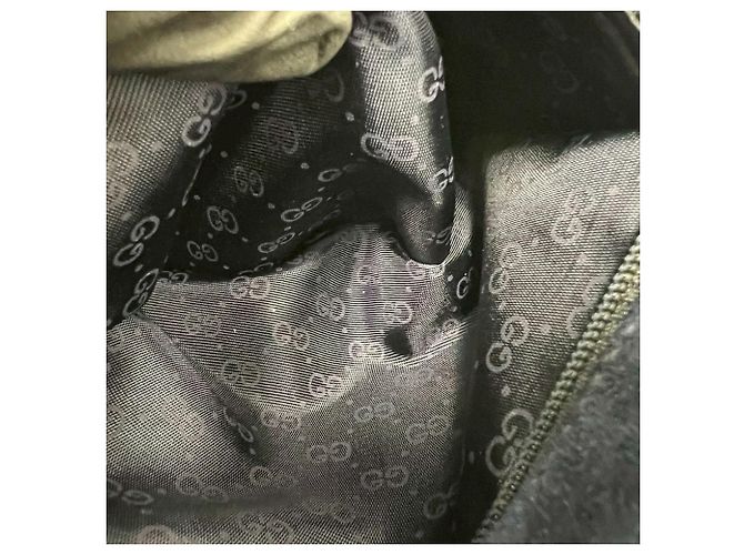 Gucci Old GG Logo Hardware Leder Runde Mini Schultertasche Marineblau - Ansicht 10