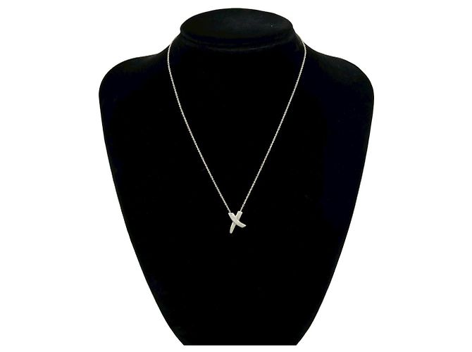 Tiffany & Co Collana Tiffany Vintage Kiss Argento - vista 2