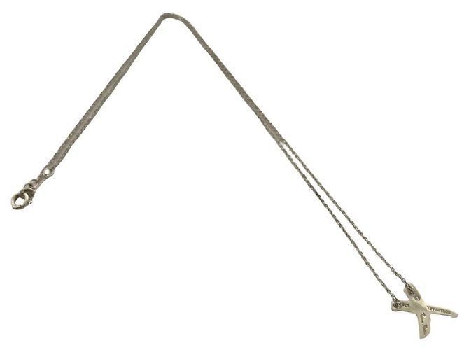 Tiffany & Co Collana Tiffany Vintage Kiss Argento - vista 5