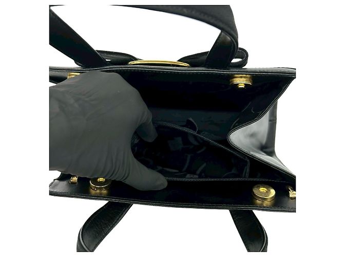 Borsa a tracolla Salvatore Ferragamo con logo Vara Ribbon Nero - vista 10