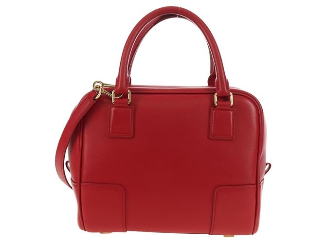 LOEWE × Studio Ghibli Amazona 19 Baby Mouse Hand Bag Leder Rot Authentisch 167438SM - Ansicht 2