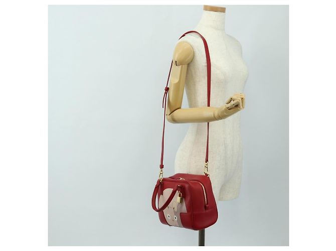 LOEWE × Studio Ghibli Amazona 19 Baby Mouse Hand Bag Leder Rot Authentisch 167438SM - Ansicht 32