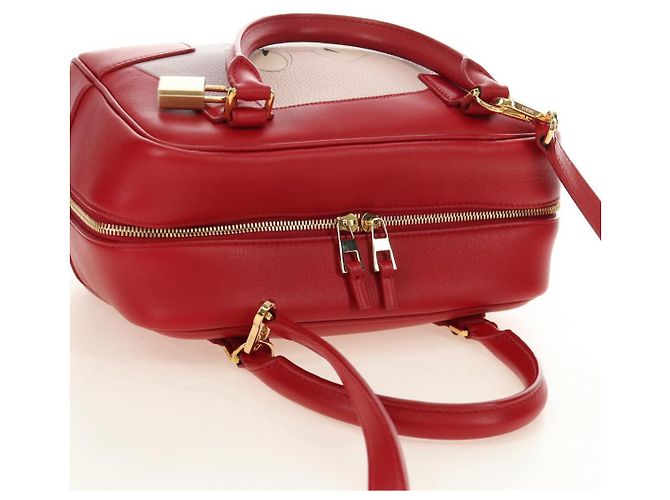 LOEWE × Studio Ghibli Amazona 19 Baby Mouse Hand Bag Leder Rot Authentisch 167438SM - Ansicht 6
