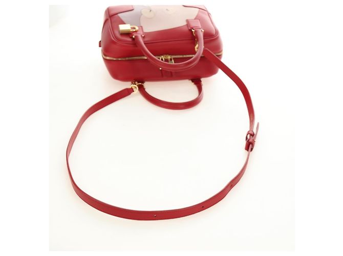 LOEWE × Studio Ghibli Amazona 19 Baby Mouse Hand Bag Leder Rot Authentisch 167438SM - Ansicht 8