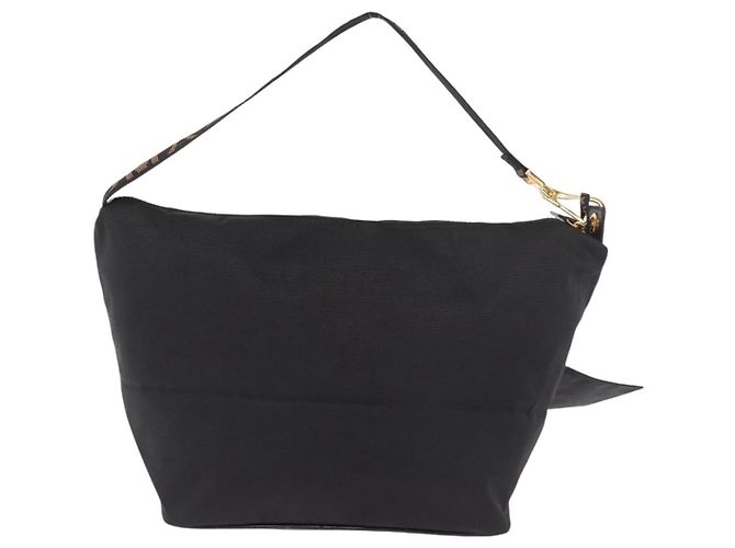 Borsa a tracolla FENDI Canvas Black Gold Auth 190300 Nero D'oro - vista 2