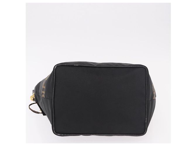 Borsa a tracolla FENDI Canvas Black Gold Auth 190300 Nero D'oro - vista 5