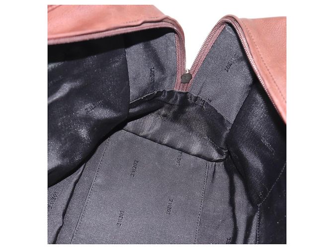 Borsa a mano LOEWE Amazona 36 in pelle marrone argento autentica 190296A - vista 22