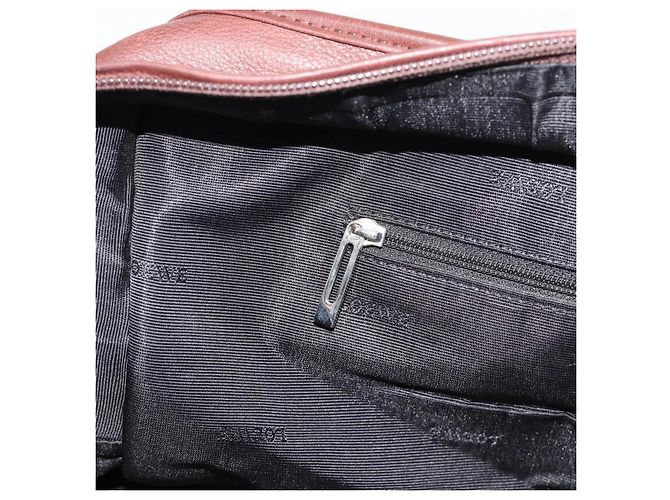 Borsa a mano LOEWE Amazona 36 in pelle marrone argento autentica 190296A - vista 24