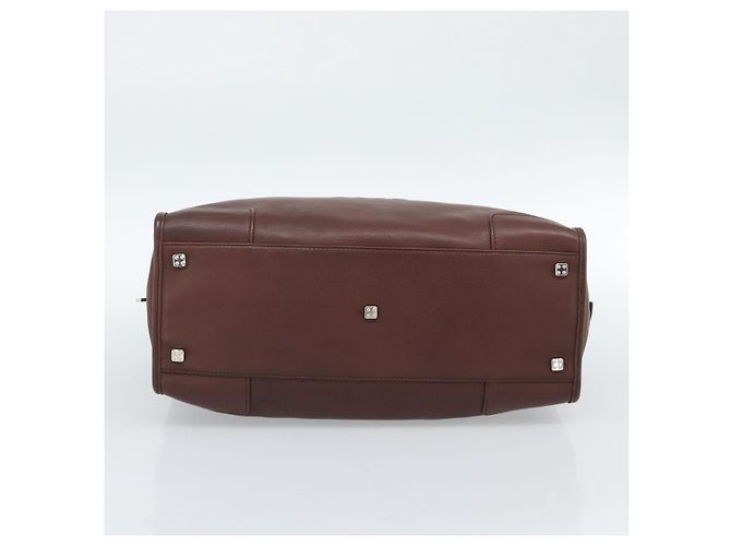 Borsa a mano LOEWE Amazona 36 in pelle marrone argento autentica 190296A - vista 5