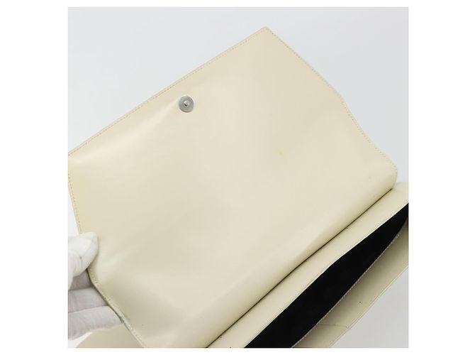 Borsa LOEWE in vernice beige argento Auth bs35774 - vista 10