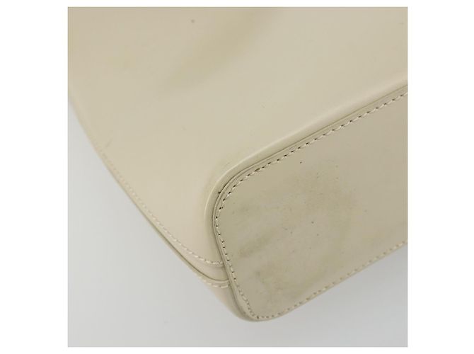 Borsa LOEWE in vernice beige argento Auth bs35774 - vista 15