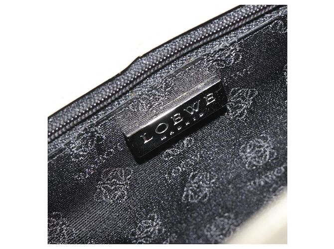 Borsa LOEWE in vernice beige argento Auth bs35774 - vista 19