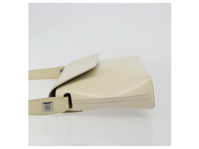 Borsa LOEWE in vernice beige argento Auth bs35774 - vista 4