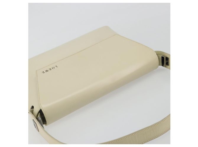 Borsa LOEWE in vernice beige argento Auth bs35774 - vista 6