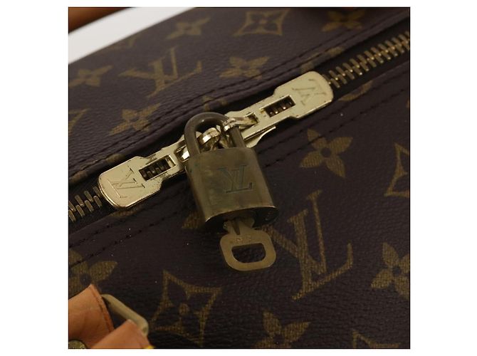 LOUIS VUITTON Monogram Keepall 60 Boston Bag M41422 LV Auth 188986A Monogramma - vista 10