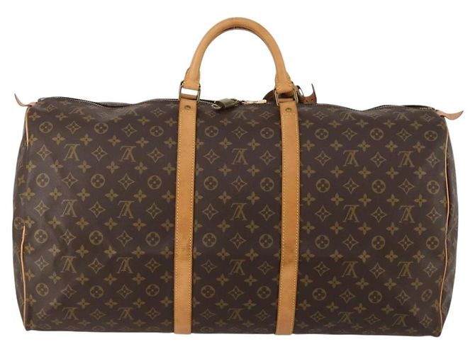 LOUIS VUITTON Monogram Keepall 60 Boston Bag M41422 LV Auth 188986A Monogramma - vista 2