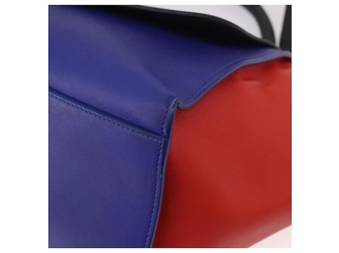 Céline Borsa CELINE Trapeze in pelle 2way Rosso Nero Auth ka5041A - vista 17