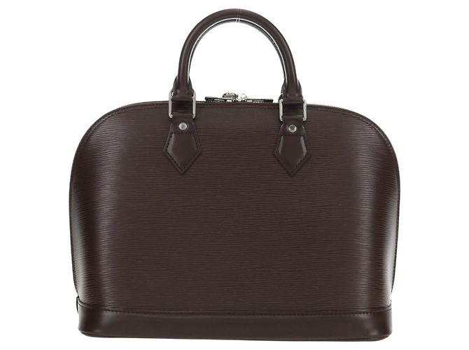Borsa LOUIS VUITTON Epi Alma Mocha M5214D LV Auth 189669V Marrone - vista 2