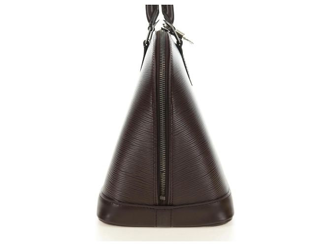 Borsa LOUIS VUITTON Epi Alma Mocha M5214D LV Auth 189669V Marrone - vista 4
