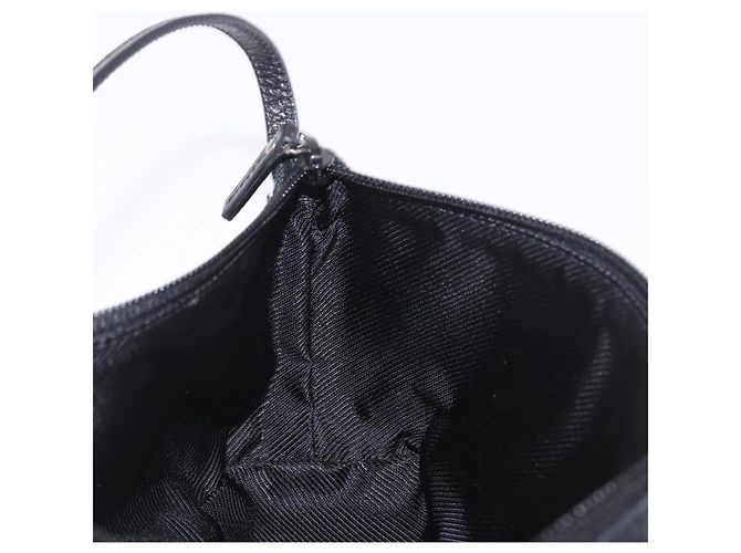 GUCCI GG Canvas Accessory Pouch Black Silver Auth 189166V Silvery - view 20