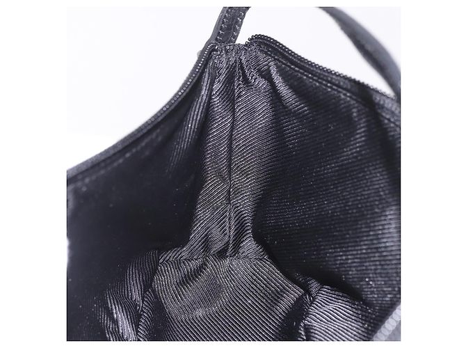 GUCCI GG Canvas Accessory Pouch Black Silver Auth 189166V Silvery - view 21