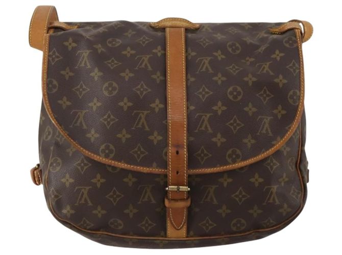 LOUIS VUITTON Borsa a Spalla Monogram Saumur 35 M42254 LV Auth BA13483 Monogramma - vista 2