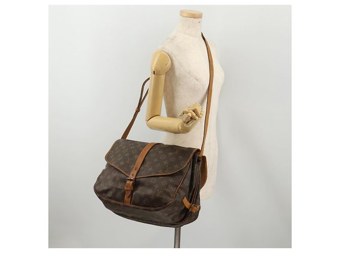 LOUIS VUITTON Borsa a Spalla Monogram Saumur 35 M42254 LV Auth BA13483 Monogramma - vista 26