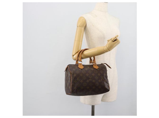 LOUIS VUITTON Borsa Monogram Speedy 25 M41528 LV Auth 188603SAV Monogramma - vista 21